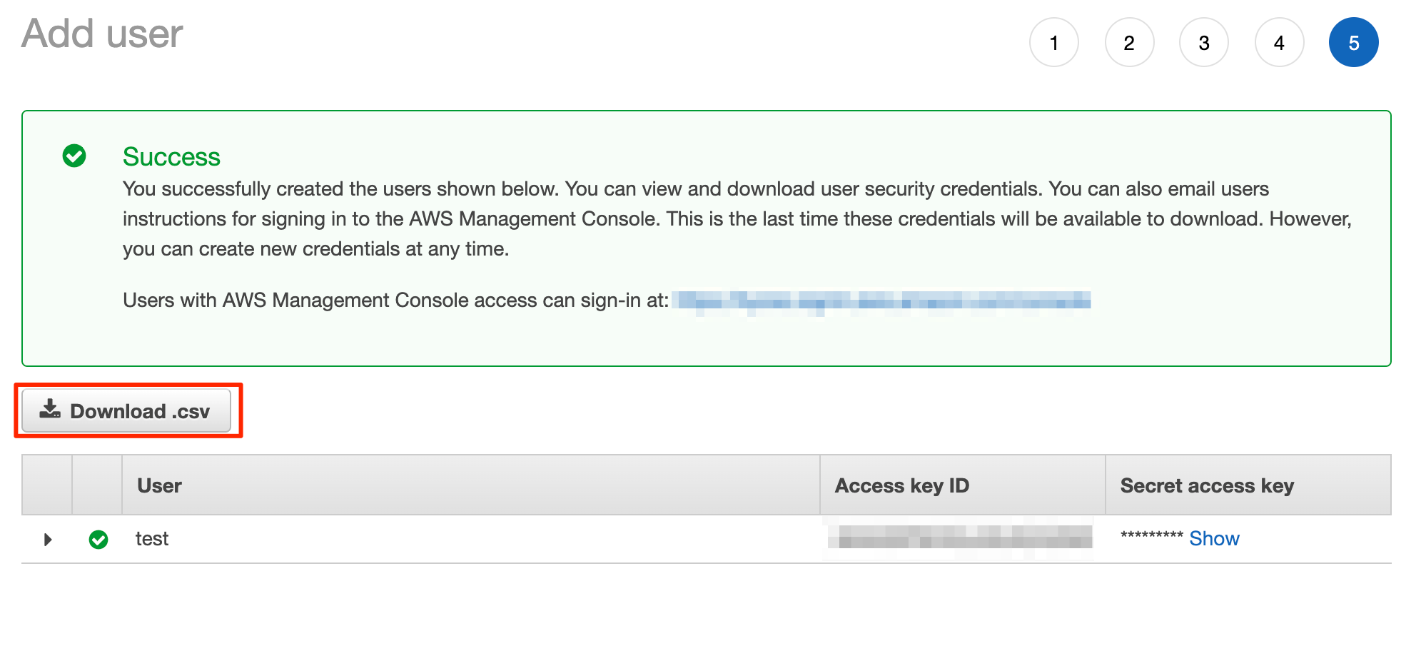 csv download