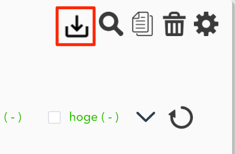 csv download selection