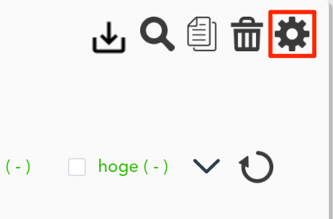 graph setting icon