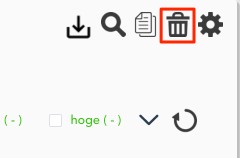 Graph delete selection