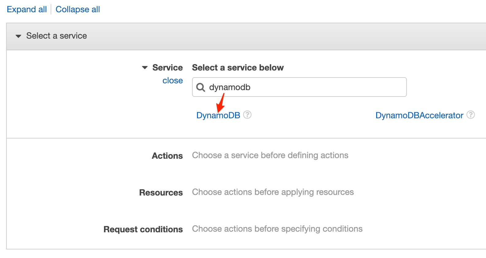 Service selection
