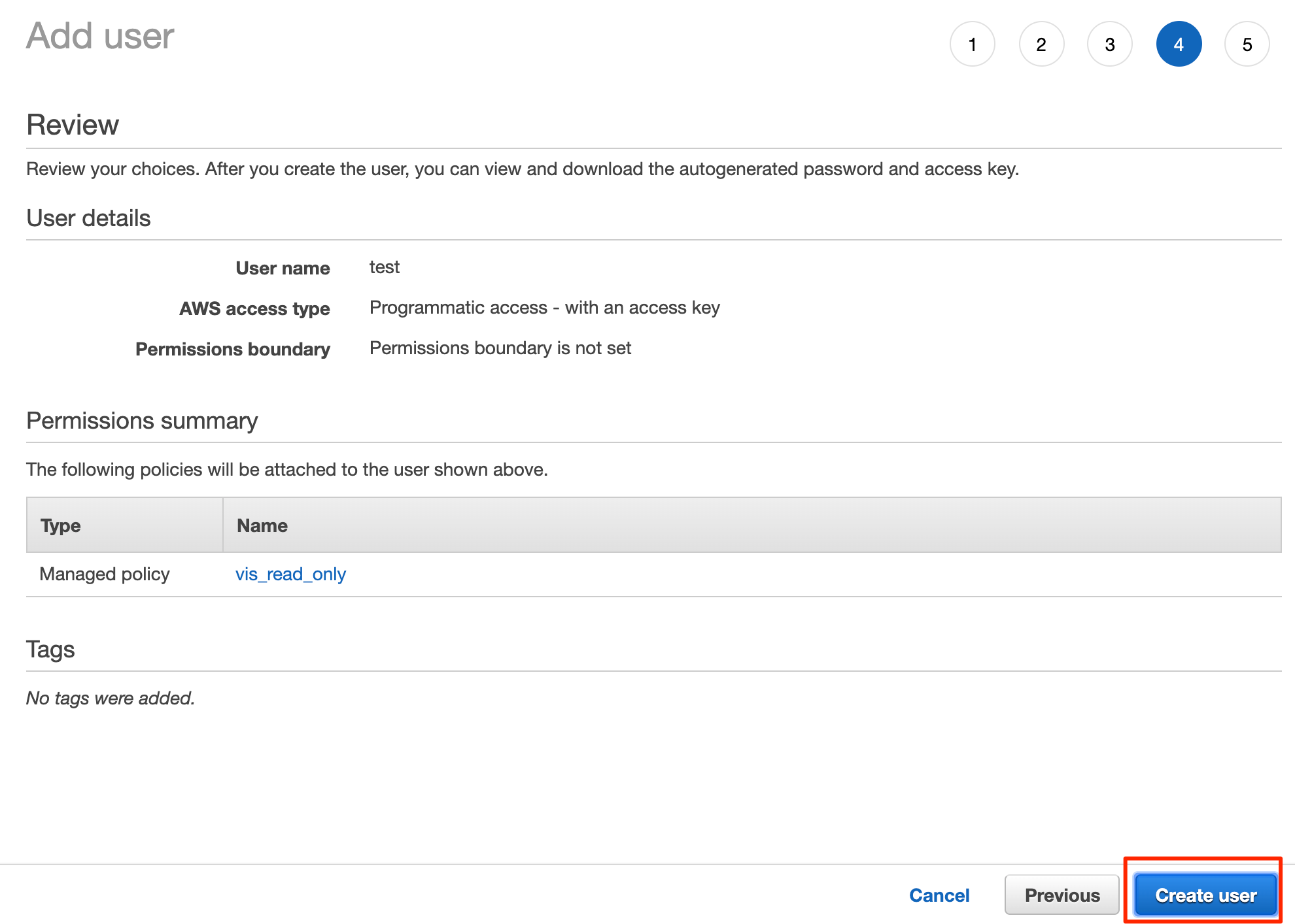 New user confirmation