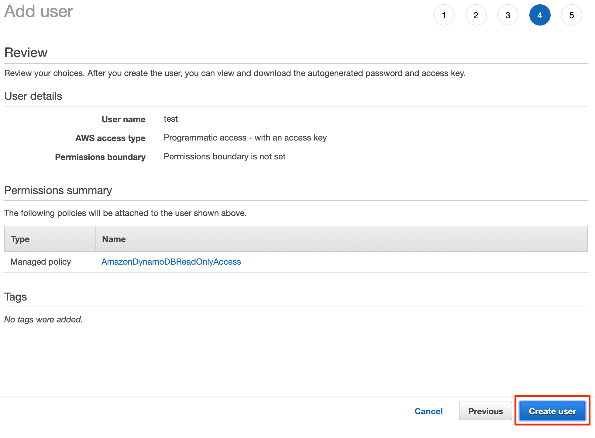 New user confirmation
